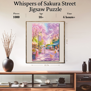 Rompecabezas de Spring Blossom Street, 1000 Piezas, Impresión a Todo Color, Acabado Mate, Juguete Educativo para Niños y Adultos - Product Image 2
