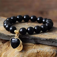 Bracelet élastique en pierre naturelle améthyste 10 mm, style géométrique tendance, fait main, polyvalent, luxe léger