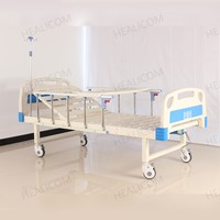 Brand New Infusion Pole Equipped Single Crank Medical Bed with Mattress