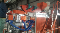 SJ55-FM700 Double Rembobinage et Cutter PP Film Extrudeuse Machine De Soufflage
