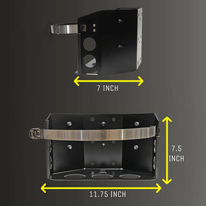 JH-Mech Propan tank halter Wasserdicht 7,5 "x 13" x 10,5 "Schnell verschluss und abschließbare Propan-Tank halterung aus Stahl - Product Image 2