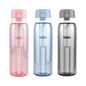 <span class=keywords><strong>Bouteille</strong></span> <span class=keywords><strong>filtrante</strong></span> à eau portable en plastique sans BPA avec <span class=keywords><strong>charbon</strong></span> actif et alcalin pour survie et sport - Product Image 2