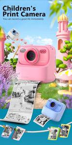 Cámara Infantil P79 con Pantalla de 2.4 Pulgadas, Impresión Instantánea de Fotos, Linda Cámara Impresora de Juguete Mini para Niños y Niñas, Regalo de Navidad - Product Image 6