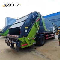 Camion à ordures de transmission manuelle de compacteur diesel de haute qualité de FAW 4x2 240HP 15Ton avec le moteur de pompe de moteur de composants de noyau