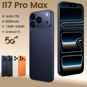 Smartphone I17 Pro Max 5G 16 Go + 1 To Android 15 Double Caméra 72MP + 108MP Reconnaissance Faciale Déverrouillage par Empreinte Digitale Blanc Orange Bleu - Product Image 4