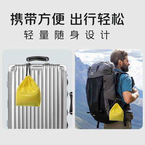 Almohada inflable en forma de U para exteriores, de nailon de 7 cm de grosor, portátil y plegable para camping, viajes, playa y uso en tiendas de campaña. - Product Image 3