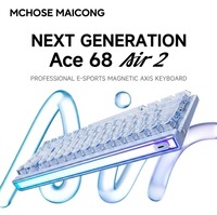 Clavier de jeu magnétique MCHOSE Ace 68 Air 2, 8K Polling, 0,08 ms de latence, déclenchement rapide 0,001 mm, clavier filaire 65 % pour FPS