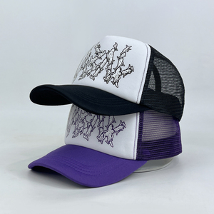 Gorra de camionero personalizada para pesca al aire libre, para jóvenes, de verano, con malla, de mezclilla, lona, felpa, franela, jersey, con posibilidad de imprimir el logotipo - Product Image 1