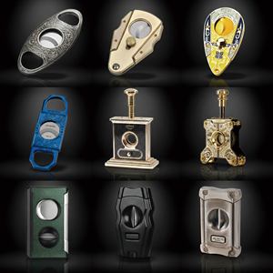 Cortador de Cigarros de Lujo de Alta Calidad, Juego de Cortador de Cigarros de Acero Inoxidable con Logotipo Personalizado, Cortador de Cigarros de Mesa Tipo Guillotina para Kit de Accesorios de Cigarros - Product Image 2