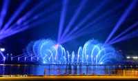 Fuentes Musicales Personalizadas de Fábrica, Espectáculos de Fuentes de Agua Grandes para Exteriores con Láser y Fuentes de Agua Danzantes con LED