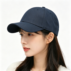 Unisex 6 Panel Structured Baseball <b>Cap</b>, Adjustable <b>Plain</b> Blank Dad Hat, Cotton Twill Casual Baseball Hat for Men Women - Product Image 1