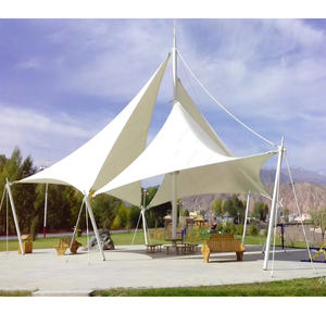 Structure architecturale en membrane tendue pour auvent de voile en matériau PVDF - Product Image 2