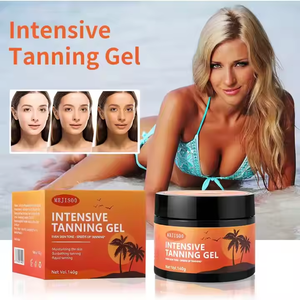 Gel noircissant pour lotion de bronzage de plage et de bain avec des effets d'embellissement de la peau de couleur bronze et blé - Product Image 4