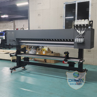 Impresora de Gran Formato de 1.8m 3.2m, Impresora Digital de Papel de Sublimación para Pancartas Fotográficas de Rollo a Rollo con Dos Cabezales Epson I3200