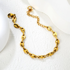 สร้อยข้อมือแฟชั่นลายโซ่ทองเงินดีไซน์ดอกไม้สำหรับผู้หญิงเครื่องประดับสำหรับงานปาร์ตี้ - Product Image 4