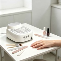 Machine d'aspiration de poussière pour ongles à 2 vitesses réglables, faible bruit, rechargeable, pour salon de manucure