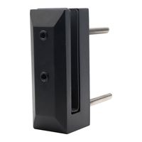 Spigot en acier inoxydable 2205 de haute qualité, ovale, carré, rond, avec base, en verre noir, pour clôture de piscine en verre, main courante