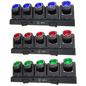 Luz Móvil de Cabeza Giratoria GMT <span class=keywords><strong>MAITE</strong></span> 5 x 80W RGBW LED Tornado Beam con Control DMX512/Activación por Sonido, Clasificación IP33, 50000 Usos para Escenario/DJ/Disco/Noche - Product Image 2
