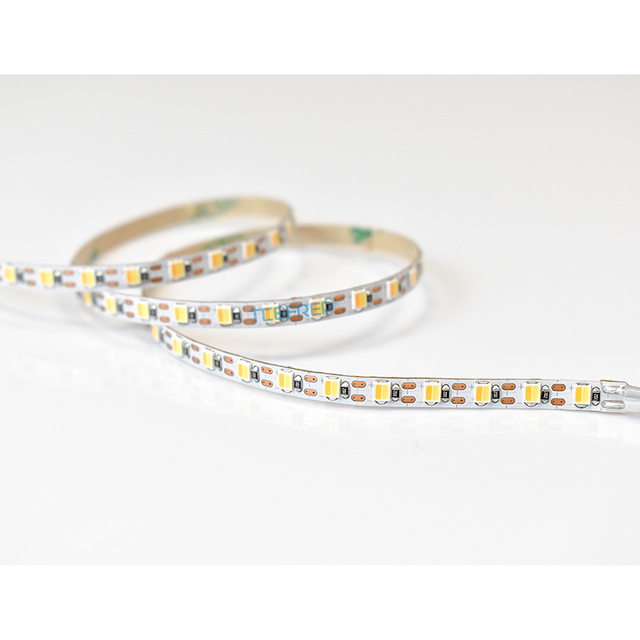 2 Wires Tunable White/CCT LED Strip Lights 2835 (2 in 1 ) 600 LEDs/5M Warm/White Double Color Temperature Tape Light Strips
