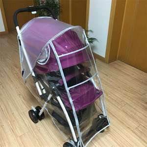 Housse de pluie transparente pour poussette, imperméable, universelle, de haute qualité, en EVA, pour siège auto bébé - Product Image 3