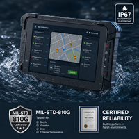 7 Inch Rugged Vehicle Tablet IP67 Waterproof Android Linux MDT with 4G LTE CAN Bus GPS for Taxi Dispatch and Fleet Management
