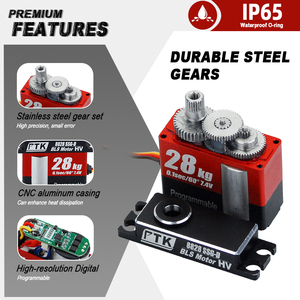 PTK 8828 SSG-D 중형 터보제트 항공기 28kg 디지털 고토크 고정익 RC 서보 모터 (금속) - Product Image 4
