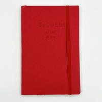 Carnet personnalisé en cuir PU rigide avec élastique et porte-stylo, pour liste de choses à faire, agenda, journal vierge, cadeau pour le bureau, l'école ou les affaires