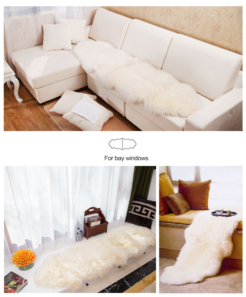 Imitation Wool Carpet Mats Fluffy Shaggy Modern 3D Plastic Bag Chinese Living Room Plant Rectangle Rugs Nonwoven Mallas CN;JIA