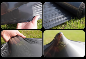 Película de Cobertura Agrícola Negra y Plateada, Material de PE y PP, Marca Internacional T&H, Láminas de Cobertura para Uso en Exteriores - Product Image 2