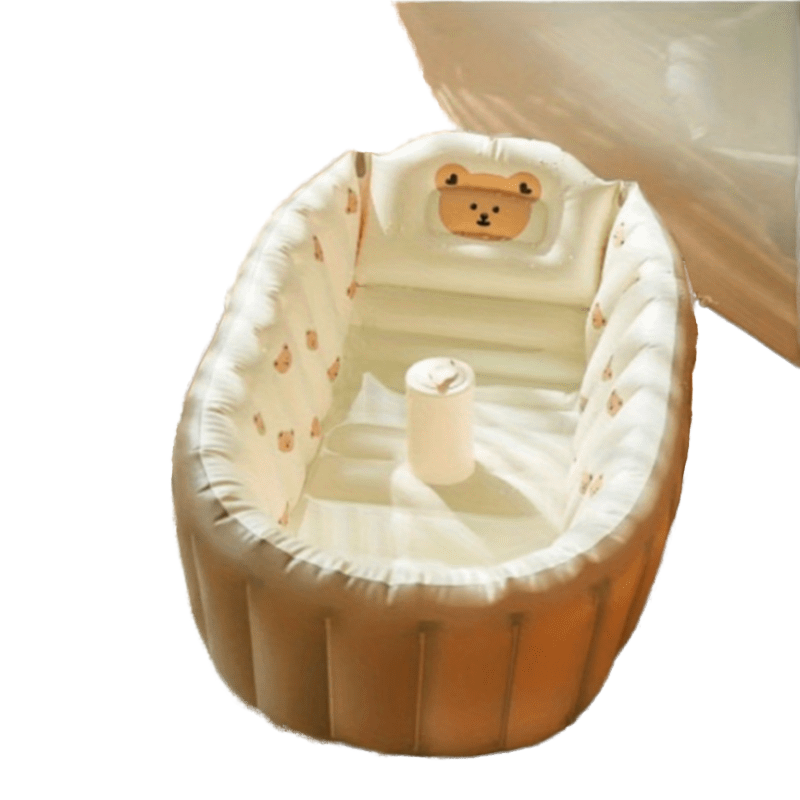 Cute Printed Inflatable Foldable Baby Bathhtub