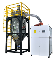 Sécheur cristalliseur à flocons de PET PLA recyclé avec pompe, transforme le PET amorphe en matériau cristallin utilisable, 380V, Fabricant