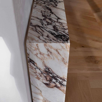 Table d'entrée multifonctionnelle en marbre Calacatta Viola de Cammy Stone, design italien minimaliste, pour la maison, la villa, l'hôtel