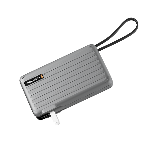 65W GaN Fast Charging Portable Power Bank with Dual Retractable Cables 65W GaN Foldable Wall Charger Multi-Function