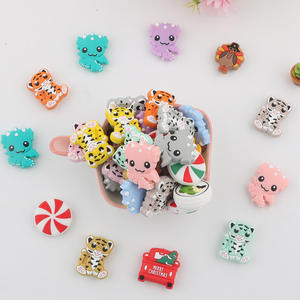 Kovict vente en gros <span class=keywords><strong>de</strong></span> bijoux en Silicone, accessoires perlés, cadeau <span class=keywords><strong>pour</strong></span> bébé, bricolage, perles focales en Silicone personnalisées - Product Image 5