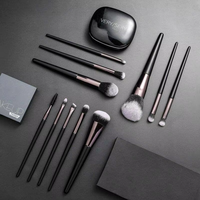YDINI 11 pièces fond de teint lâche puissance cosmétique faire des pinceaux outil visage joue Contour fard à joues nez poudre Blush pour maquillage