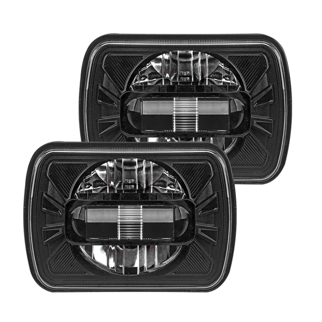 DOT Approved Kingkong 7x6 Inch square Headlights for GMC Hi/lo Beam 5''X 7'' Auto Replacement Headlights for jeep Cherokee XJ