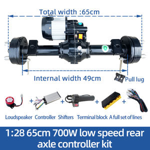 1:28 65cm 700W 브러시드 모터 후륜 구동 액슬 컨트롤러 세트 별도 디퍼렌셜 전기 트롤리 플랫 카 개조용 후륜 - Product Image 2