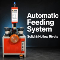 Machine de rivetage hydraulique à alimentation automatique pour poignées de casseroles en acier inoxydable et aluminium à grande vitesse
