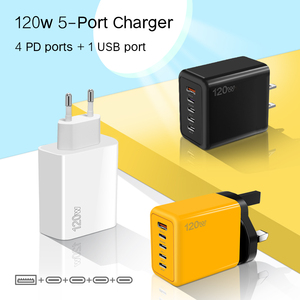 <span class=keywords><strong>Chargeur</strong></span> 120w 5 ports <span class=keywords><strong>4</strong></span> ports PD 1Port USB Charge super rapide US UK EU <span class=keywords><strong>Chargeur</strong></span> pour téléphone portable Android <span class=keywords><strong>iphone</strong></span> - Product Image 2