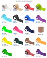 Bande de protection auto-adhésive en crêpe élastique non tissée de 5 cm pour le sport, les animaux, les animaux de compagnie, les doigts, la gym, la protection des doigts lors de l'écriture