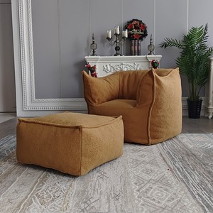 Living Room Furniture New Design Indoor Beanbag Chair Soft <strong>Boucle</strong> Foam Sofa Wholesale Foam Sofa Sack <strong>Bean</strong> <strong>Bag</strong> Chair Modern - Product Image 2