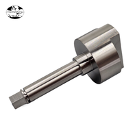 Custom CNC Machined Stainless Steel Stepped Shaft with D-Cut Flat Head and Square End High Precision Turned Milled Part