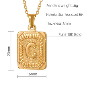 2026 Colgante de Bambú de Acero Inoxidable Chapado en Oro de 18K, Estilo Europeo Americano, Unisex, Tendencia Diaria, Estilo Ins - Product Image 2