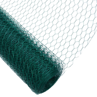Maille hexagonale enduite de PVC en gros de gabion pour les clôtures de cages de fil de poulet de filet de stuc