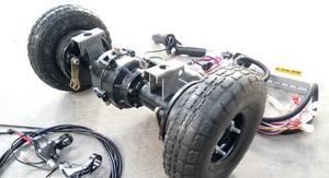Ensemble d'essieu <span class=keywords><strong>arrière</strong></span> avec frein à disque et moteur différentiel EV de 10 kW pour tricycle de 570 mm pour <span class=keywords><strong>train</strong></span> sans rails - Product Image 4