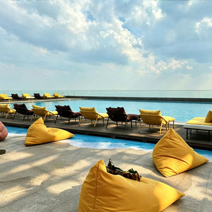 Housse de pouf imperméable (sans rembourrage) pour extérieur, canapé paresseux géant triangulaire, pouf de plage flottant pour <span class=keywords><strong>piscine</strong></span>, siège au sol - Product Image 4