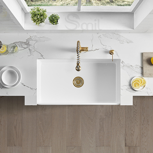 Lavello da <span class=keywords><strong>Cucina</strong></span> Bianco a Vasca Singola da 36 Pollici in Argilla Refrattaria con Frontale a Grembiule, Certificato cUPC, Fornitore di Fabbrica - Product Image 2