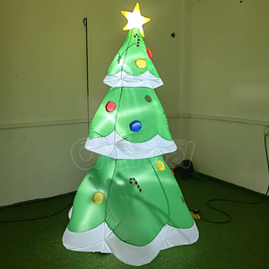 Árbol <span class=keywords><strong>de</strong></span> <span class=keywords><strong>Navidad</strong></span> Inflable <span class=keywords><strong>con</strong></span> Luces, Árbol <span class=keywords><strong>de</strong></span> <span class=keywords><strong>Navidad</strong></span> Inflable <span class=keywords><strong>con</strong></span> Estrella en la Punta, Bastón <span class=keywords><strong>de</strong></span> <span class=keywords><strong>Caramelo</strong></span>, Decoración Navideña para Jardín Exterior - Product Image 4