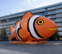 Globo Inflable Gigante Personalizado de Nemo, Modelo de Pez Inflable para Decoración de Eventos Publicitarios