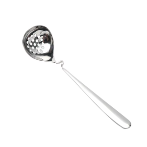 Di alta qualità per uso domestico utensile da cucina manico lungo in acciaio inox zuppa mestolo forato scolapasta pentola calda grandi cucchiai - Product Image 1